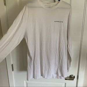White alphalete long sleeve